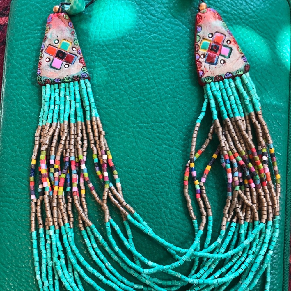 Handmade, beaded necklace from Guatemala